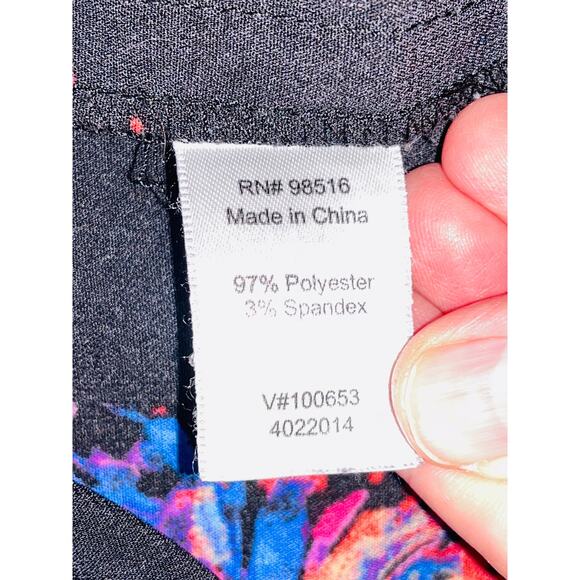 Coldwater Creek Natural Fit Elastic Waist Pant - Women's Size XL (16) - Floral - Picture 6 of 9